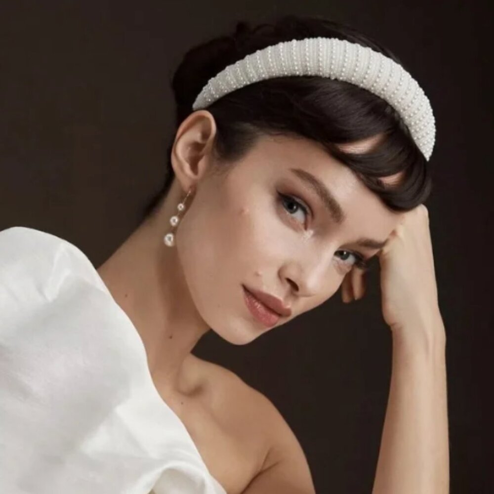 Pearl-Embellished Headband